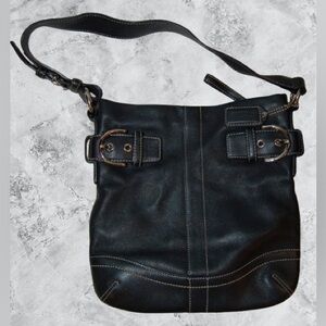 Coach 1453 Vintage Y2K Leather Soft Duffel (Black) - EUC